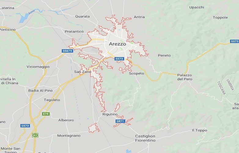Arezzo Italia Mapa 1