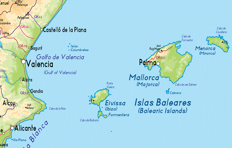 islas baleares mapa 1