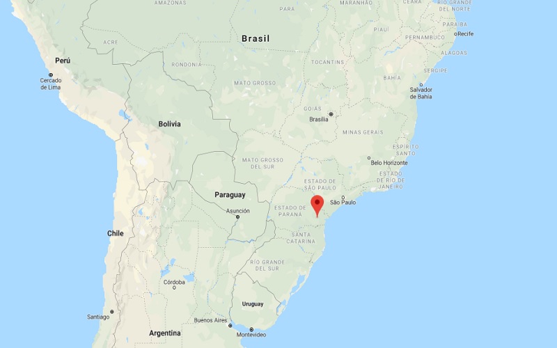 ciudad de curitiba brasil mapa
