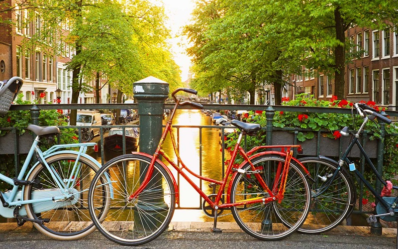 Paseo en bicicleta por Ámsterdam