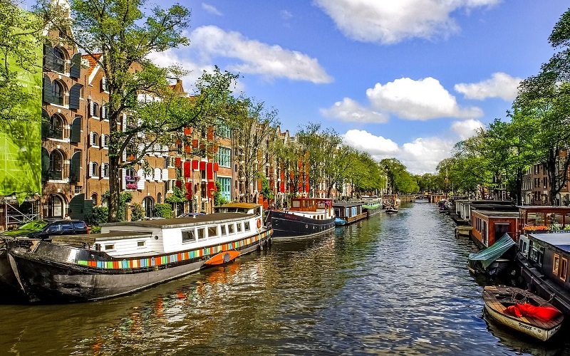 crucero por los canales de Ámsterdam