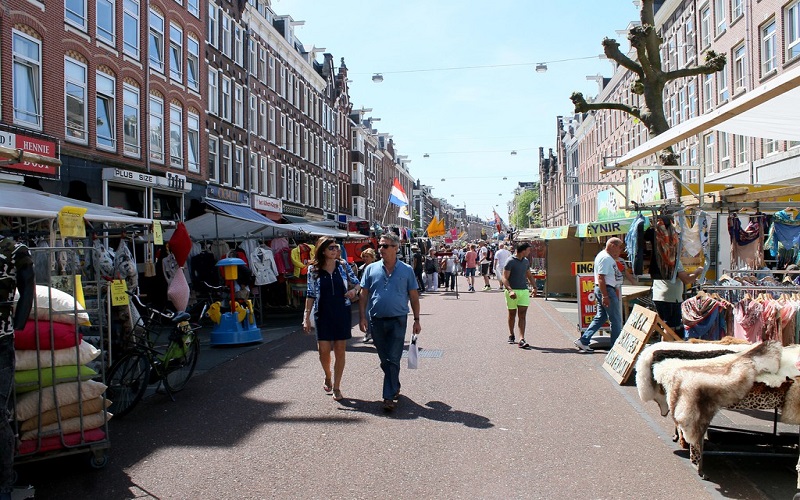 los mercados de la ciudad Ámsterdam