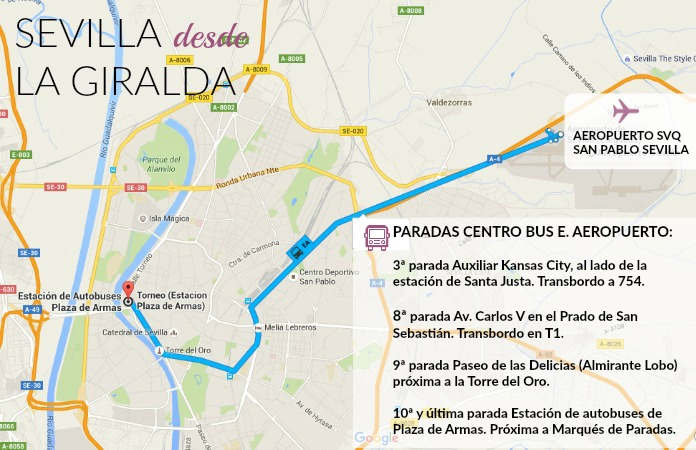 Cómo llegar desde el aeropuerto de Sevilla al centro de la ciudad ...
