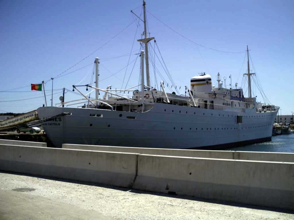 Entrada al museo Navio Gil Eannes en Viana do Castelo