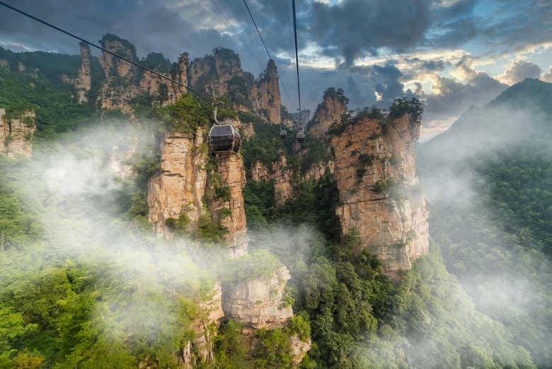 Entrada al Parque Forestal Nacional de Zhangjiajie + Teleférico de ...