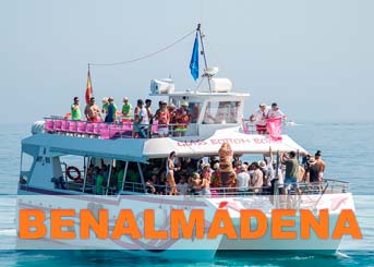 Fiestas en Barco en Benalmádena |