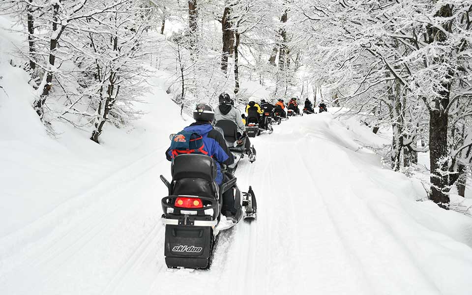 Paseo en Moto de Nieve.