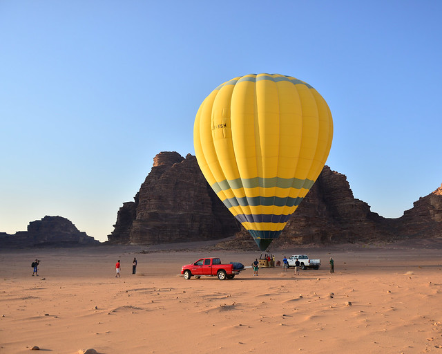 ¡Un Vuelo en Globo por el Desierto de Wadi Rum de Jordania!
