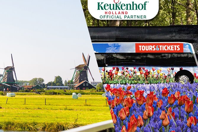 Ámsterdam Superahorro: Los Molinos de Viento de Zaanse Schans, Marken y Volendam y Los Jardines Keukenhof con los Campos de Flores