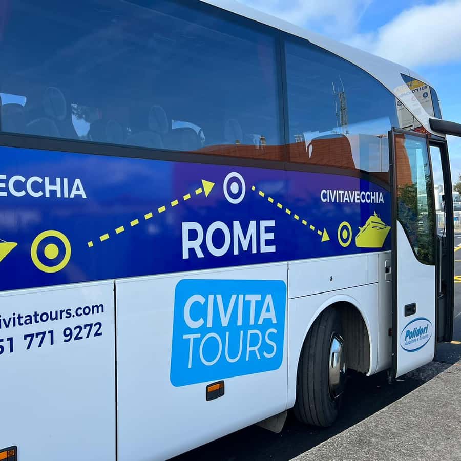 Roma: Traslado en Autobús del Aeropuerto de Fiumicino Al Puerto de ...