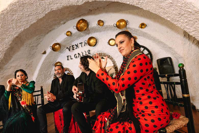 Espectáculo flamenco en el Tapao Venta El Gallo, Granada