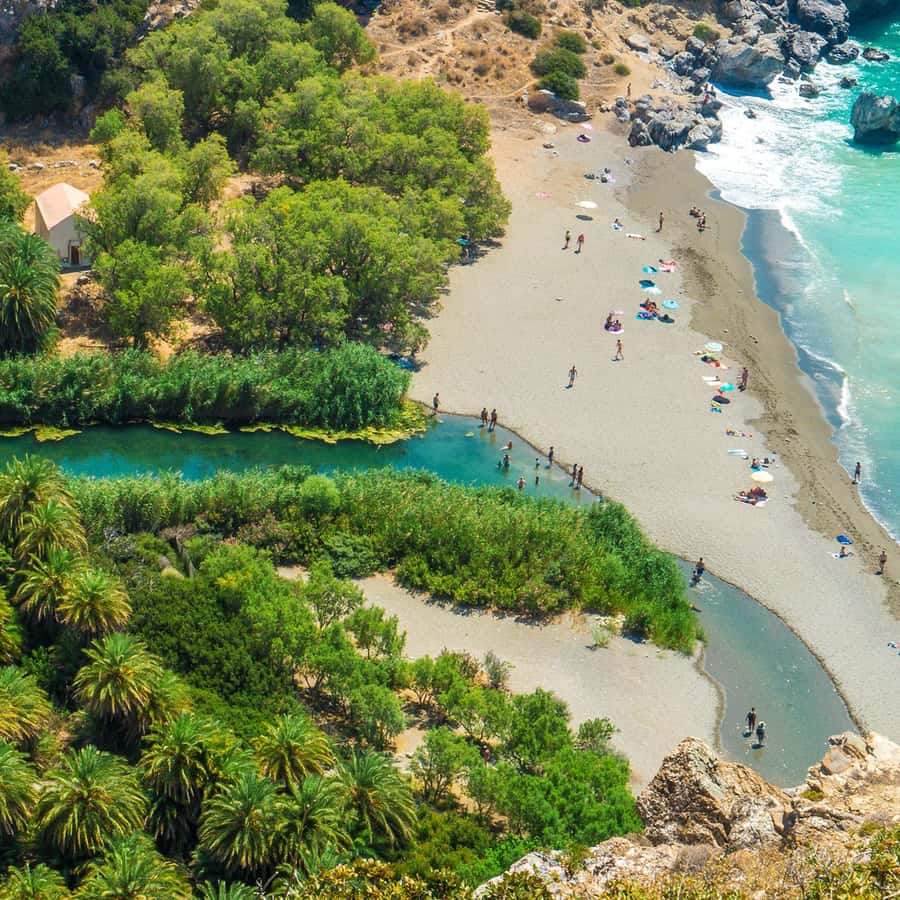 Rétino/La Canea: Excursión a la Playa de Preveli y Al Desfiladero de Kourtaliotiko
